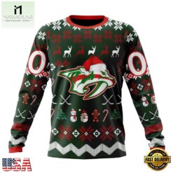 NHL Nashville Predators Hockey Christmas Is Coming 2026 Hoodie, T Shirt , NHL 3D Game Day Tee Nhl Nashville Predators Hockey Christmas IS Coming 2026 Hoodie T Shirt 3