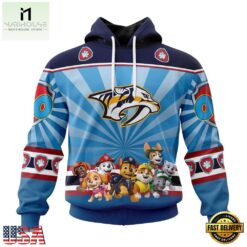 NHL Nashville Predators Special Paw Patrol Kits Hoodie, T Shirt , NHL 3D Game Day Tee Nhl Nashville Predators Special Paw Patrol Kits Hoodie T Shirt 1