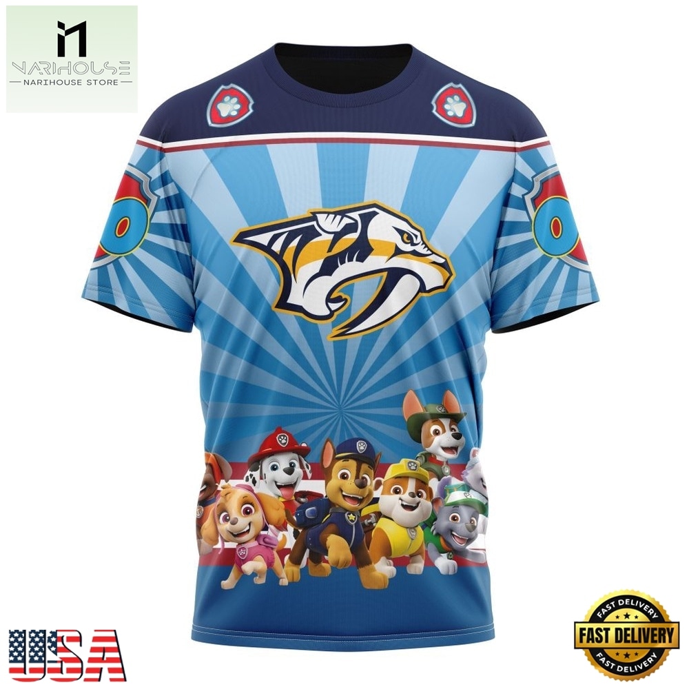 NHL Nashville Predators Special Paw Patrol Kits Hoodie, T Shirt , NHL 3D Game Day Tee NHL Nashville Predators Special Paw Patrol Kits Hoodie, T Shirt , NHL 3D Game Day Tee