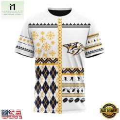 NHL Nashville Predators Specialized Christmas Is Coming New Design Hoodie, T Shirt , NHL 3D Game Day Tee Nhl Nashville Predators Specialized Christmas IS Coming New Design Hoodie T Shirt 4