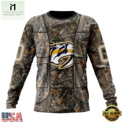 NHL Nashville Predators Specialized Unisex Vest Kits With Realtree Camo Hoodie, T Shirt, NHL 3D Game Day Tee Nhl Nashville Predators Specialized Unisex Vest Kits With Realtree Camo Hoodie T Shirt 3