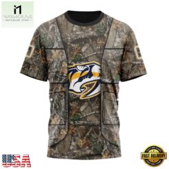 NHL Nashville Predators Specialized Unisex Vest Kits With Realtree Camo Hoodie, T Shirt, NHL 3D Game Day Tee Nhl Nashville Predators Specialized Unisex Vest Kits With Realtree Camo Hoodie T Shirt 4