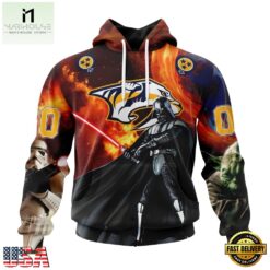 NHL Nashville Predators x Star War Specialized Design Hoodie, T Shirt , NHL 3D Game Day Tee Nhl Nashville Predators X Star War Specialized Design Hoodie T Shirt 1