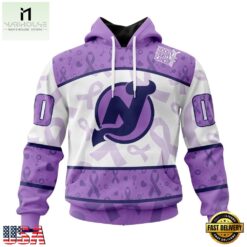 NHL New Jersey Devils Special Lavender Fight Cancer Hoodie, T Shirt , NHL 3D Game Day Tee Nhl New Jersey Devils Special Lavender Fight Cancer Hoodie T Shirt 1