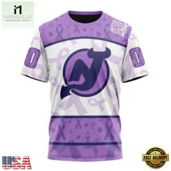 NHL New Jersey Devils Special Lavender Fight Cancer Hoodie, T Shirt , NHL 3D Game Day Tee Nhl New Jersey Devils Special Lavender Fight Cancer Hoodie T Shirt 5