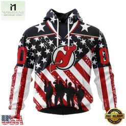NHL New Jersey Devils Specialized Kits For Honor USS Military Hoodie, T Shirt , NHL 3D Game Day Tee Nhl New Jersey Devils Specialized Kits For Honor Uss Military Hoodie T Shirt 1