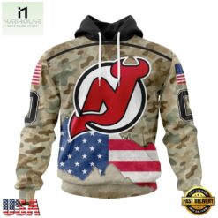 NHL New Jersey Devils Specialized Kits For United State With Camo Color Hoodie, T Shirt , NHL 3D Game Day Tee Nhl New Jersey Devils Specialized Kits For United State With Camo Color Hoodie T Shirt 1