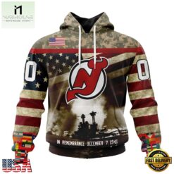 NHL New Jersey Devils Specialized Unisex Kits Remember Pearl Harbor Hoodie, T Shirt , NHL 3D Game Day Tee Nhl New Jersey Devils Specialized Unisex Kits Remember Pearl Harbor Hoodie T Shirt 1