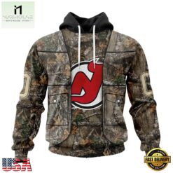 NHL New Jersey Devils Specialized Unisex Vest Kits With Realtree Camo Hoodie, T Shirt, NHL 3D Game Day Tee Nhl New Jersey Devils Specialized Unisex Vest Kits With Realtree Camo Hoodie T Shirt 1