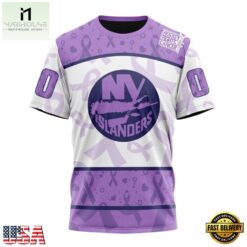 NHL New York Islanders Special Lavender Fight Cancer Hoodie, T Shirt , NHL 3D Game Day Tee Nhl New York Islanders Special Lavender Fight Cancer Hoodie T Shirt 5