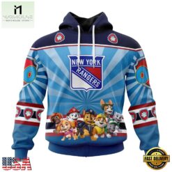 NHL New York Rangers Special Paw Patrol Kits Hoodie, T Shirt , NHL 3D Game Day Tee Nhl New York Rangers Special Paw Patrol Kits Hoodie T Shirt 1