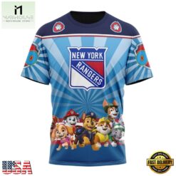 NHL New York Rangers Special Paw Patrol Kits Hoodie, T Shirt , NHL 3D Game Day Tee Nhl New York Rangers Special Paw Patrol Kits Hoodie T Shirt 4