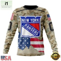 NHL New York Rangers Specialized Kits For United State With Camo Color Hoodie, T Shirt , NHL 3D Game Day Tee Nhl New York Rangers Specialized Kits For United State With Camo Color Hoodie T Shirt 3