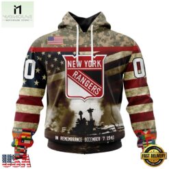 NHL New York Rangers Specialized Unisex Kits Remember Pearl Harbor Hoodie, T Shirt , NHL 3D Game Day Tee Nhl New York Rangers Specialized Unisex Kits Remember Pearl Harbor Hoodie T Shirt 1