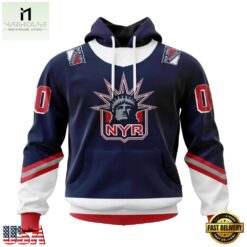 NHL New York Rangers Specialized Unisex Kits With Retro Concepts Hoodie, T Shirt , NHL 3D Game Day Tee Nhl New York Rangers Specialized Unisex Kits With Retro Concepts Hoodie T Shirt 1