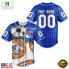 NHL New York Rangers x BB 8 D Star War Baseball Jersey , NHL Graphic Baseball Jersey Nhl New York Rangers X BB 8 D Star War Baseball Jersey 1