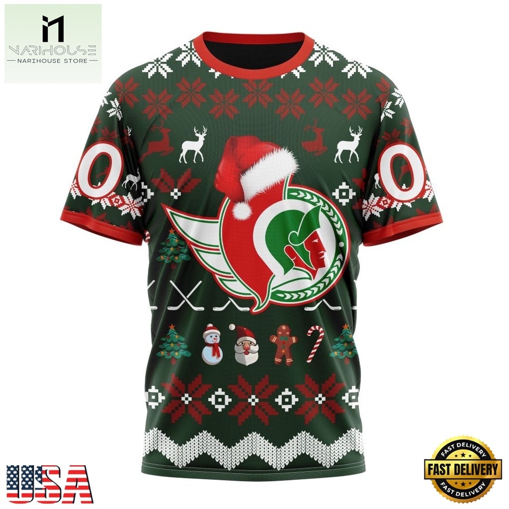 NHL Ottawa Senators Hockey Christmas Is Coming 2026 Hoodie, T Shirt , NHL 3D Game Day Tee NHL Ottawa Senators Hockey Christmas Is Coming 2026 Hoodie, T Shirt , NHL 3D Game Day Tee