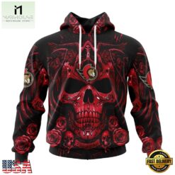 NHL Ottawa Senators Special Design Halloween With Skull Art Hoodie, T Shirt , NHL 3D Game Day Tee Nhl Ottawa Senators Special Design Halloween With Skull Art Hoodie T Shirt 1