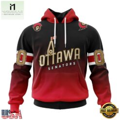 NHL Ottawa Senators Special Retro Gradient Design Hoodie, T Shirt, NHL 3D Game Day Tee Nhl Ottawa Senators Special Retro Gradient Design Hoodie T Shirt 1