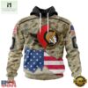 NHL Ottawa Senators Specialized Kits For United State With Camo Color Hoodie, T Shirt , NHL 3D Game Day Tee Nhl Ottawa Senators Specialized Kits For United State With Camo Color Hoodie T Shirt 1