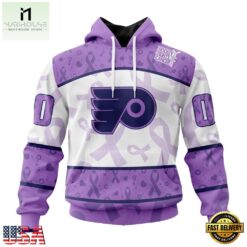 NHL Philadelphia Flyers Special Lavender Fight Cancer Hoodie, T Shirt , NHL 3D Game Day Tee Nhl Philadelphia Flyers Special Lavender Fight Cancer Hoodie T Shirt 1