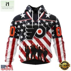 NHL Philadelphia Flyers Specialized Kits For Honor USS Military Hoodie, T Shirt , NHL 3D Game Day Tee Nhl Philadelphia Flyers Specialized Kits For Honor Uss Military Hoodie T Shirt 1