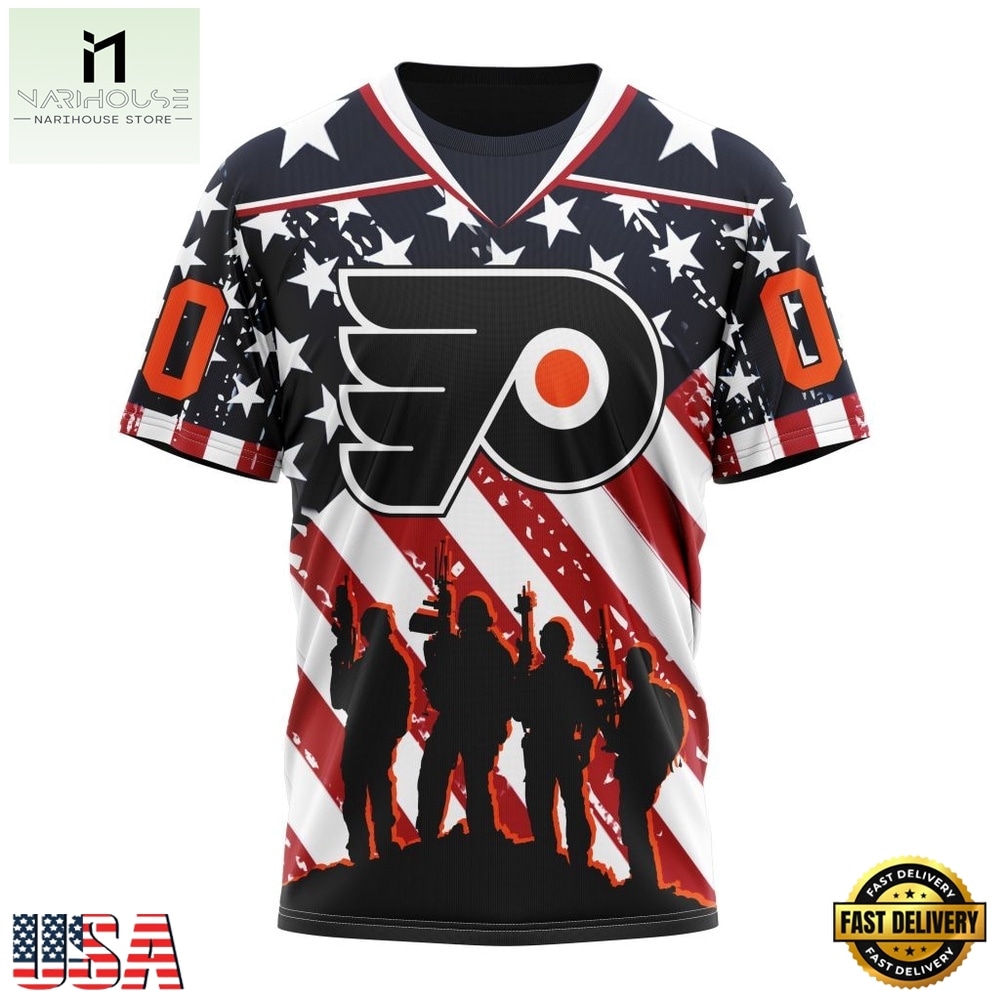 NHL Philadelphia Flyers Specialized Kits For Honor USS Military Hoodie, T Shirt , NHL 3D Game Day Tee NHL Philadelphia Flyers Specialized Kits For Honor USS Military Hoodie, T Shirt , NHL 3D Game Day Tee