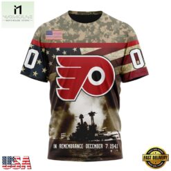 NHL Philadelphia Flyers Specialized Unisex Kits Remember Pearl Harbor Hoodie, T Shirt , NHL 3D Game Day Tee Nhl Philadelphia Flyers Specialized Unisex Kits Remember Pearl Harbor Hoodie T Shirt 4