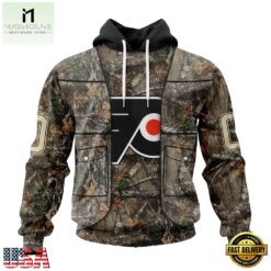 NHL Philadelphia Flyers Specialized Unisex Vest Kits With Realtree Camo Hoodie, T Shirt, NHL 3D Game Day Tee Nhl Philadelphia Flyers Specialized Unisex Vest Kits With Realtree Camo Hoodie T Shirt 1