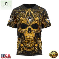 NHL Pittsburgh Penguins Special Design Halloween With Skull Art Hoodie, T Shirt , NHL 3D Game Day Tee Nhl Pittsburgh Penguins Special Design Halloween With Skull Art Hoodie T Shirt 4