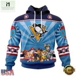 NHL Pittsburgh Penguins Special Paw Patrol Kits Hoodie, T Shirt , NHL 3D Game Day Tee Nhl Pittsburgh Penguins Special Paw Patrol Kits Hoodie T Shirt 1