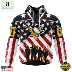 NHL Pittsburgh Penguins Specialized Kits For Honor USS Military Hoodie, T Shirt , NHL 3D Game Day Tee Nhl Pittsburgh Penguins Specialized Kits For Honor Uss Military Hoodie T Shirt 1