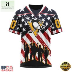 NHL Pittsburgh Penguins Specialized Kits For Honor USS Military Hoodie, T Shirt , NHL 3D Game Day Tee Nhl Pittsburgh Penguins Specialized Kits For Honor Uss Military Hoodie T Shirt 4