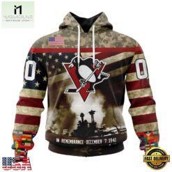 NHL Pittsburgh Penguins Specialized Unisex Kits Remember Pearl Harbor Hoodie, T Shirt , NHL 3D Game Day Tee Nhl Pittsburgh Penguins Specialized Unisex Kits Remember Pearl Harbor Hoodie T Shirt 1