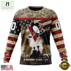 NHL Pittsburgh Penguins Specialized Unisex Kits Remember Pearl Harbor Hoodie, T Shirt , NHL 3D Game Day Tee Nhl Pittsburgh Penguins Specialized Unisex Kits Remember Pearl Harbor Hoodie T Shirt 3