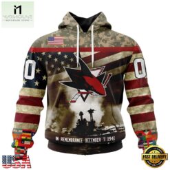 NHL San Jose Sharks Specialized Unisex Kits Remember Pearl Harbor Hoodie, T Shirt , NHL 3D Game Day Tee Nhl San Jose Sharks Specialized Unisex Kits Remember Pearl Harbor Hoodie T Shirt 1