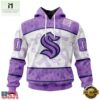 NHL Seattle Kraken Special Lavender Fight Cancer Hoodie, T Shirt , NHL 3D Game Day Tee Nhl Seattle Kraken Special Lavender Fight Cancer Hoodie T Shirt 1