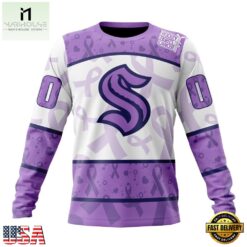 NHL Seattle Kraken Special Lavender Fight Cancer Hoodie, T Shirt , NHL 3D Game Day Tee 8 NHL Seattle Kraken Special Lavender Fight Cancer Hoodie, T Shirt , NHL 3D Game Day Tee Nhl Seattle Kraken Special Lavender Fight Cancer Hoodie T Shirt 4