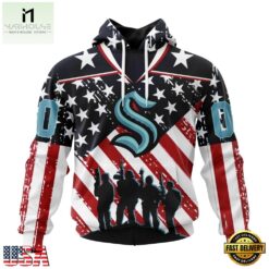 NHL Seattle Kraken Specialized Kits For Honor USS Military Hoodie, T Shirt , NHL 3D Game Day Tee Nhl Seattle Kraken Specialized Kits For Honor Uss Military Hoodie T Shirt 1