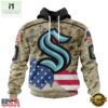 NHL Seattle Kraken Specialized Kits For United State With Camo Color Hoodie, T Shirt , NHL 3D Game Day Tee Nhl Seattle Kraken Specialized Kits For United State With Camo Color Hoodie T Shirt 1