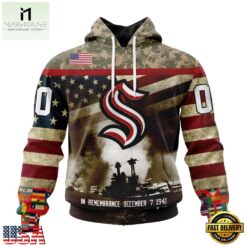 NHL Seattle Kraken Specialized Unisex Kits Remember Pearl Harbor Hoodie, T Shirt , NHL 3D Game Day Tee Nhl Seattle Kraken Specialized Unisex Kits Remember Pearl Harbor Hoodie T Shirt 1