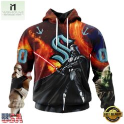 NHL Seattle Kraken x Star War Specialized Design Hoodie, T Shirt , NHL 3D Game Day Tee Nhl Seattle Kraken X Star War Specialized Design Hoodie T Shirt 1