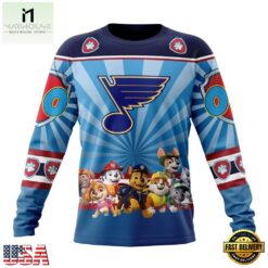 NHL St Louis Blues Special Paw Patrol Kits Hoodie, T Shirt , NHL 3D Game Day Tee Nhl ST Louis Blues Special Paw Patrol Kits Hoodie T Shirt 3