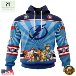 NHL Tampa Bay Lightning Special Paw Patrol Kits Hoodie, T Shirt , NHL 3D Game Day Tee Nhl Tampa Bay Lightning Special Paw Patrol Kits Hoodie T Shirt 1