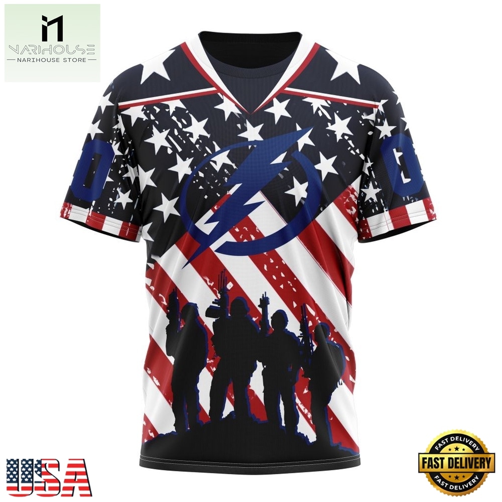 NHL Tampa Bay Lightning Specialized Kits For Honor USS Military Hoodie, T Shirt , NHL 3D Game Day Tee NHL Tampa Bay Lightning Specialized Kits For Honor USS Military Hoodie, T Shirt , NHL 3D Game Day Tee