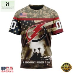 NHL Tampa Bay Lightning Specialized Unisex Kits Remember Pearl Harbor Hoodie, T Shirt , NHL 3D Game Day Tee Nhl Tampa Bay Lightning Specialized Unisex Kits Remember Pearl Harbor Hoodie T Shirt 4