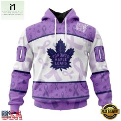 NHL Toronto Maple Leafs Special Lavender Fight Cancer Hoodie, T Shirt , NHL 3D Game Day Tee Nhl Toronto Maple Leafs Special Lavender Fight Cancer Hoodie T Shirt 1