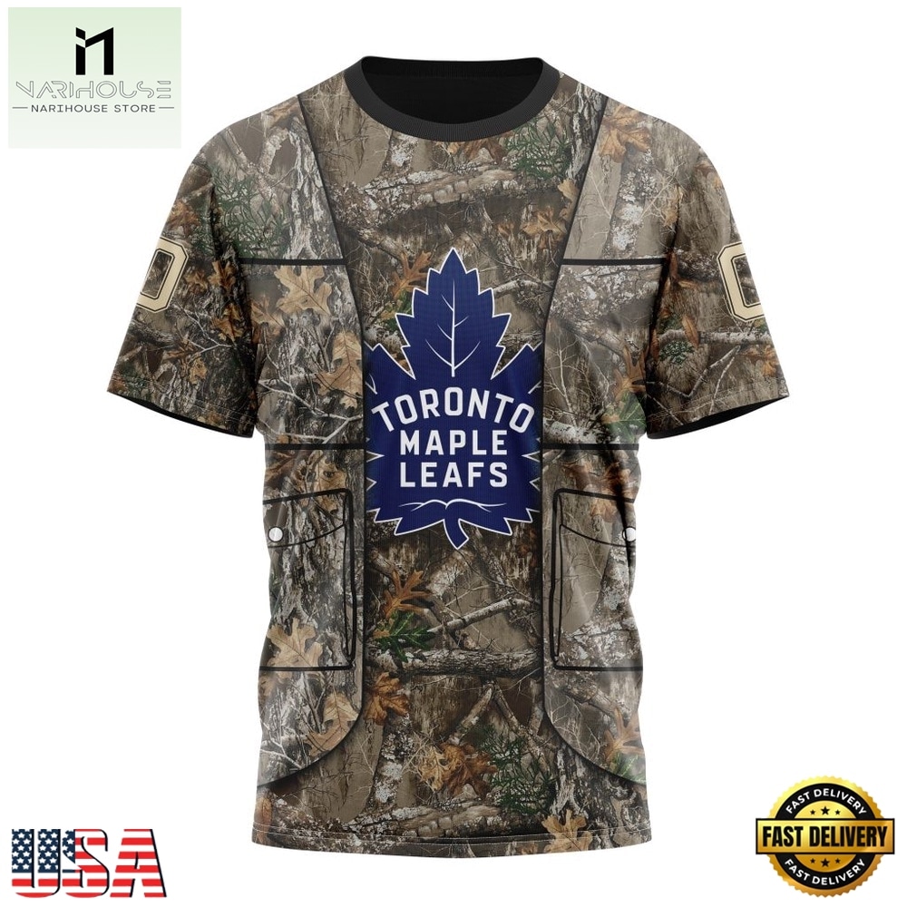 NHL Toronto Maple Leafs Specialized Unisex Vest Kits With Realtree Camo Hoodie, T Shirt, NHL 3D Game Day Tee NHL Toronto Maple Leafs Specialized Unisex Vest Kits With Realtree Camo Hoodie, T Shirt, NHL 3D Game Day Tee