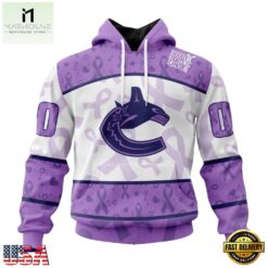 NHL Vancouver Canucks Special Lavender Fight Cancer Hoodie, T Shirt , NHL 3D Game Day Tee Nhl Vancouver Canucks Special Lavender Fight Cancer Hoodie T Shirt 1