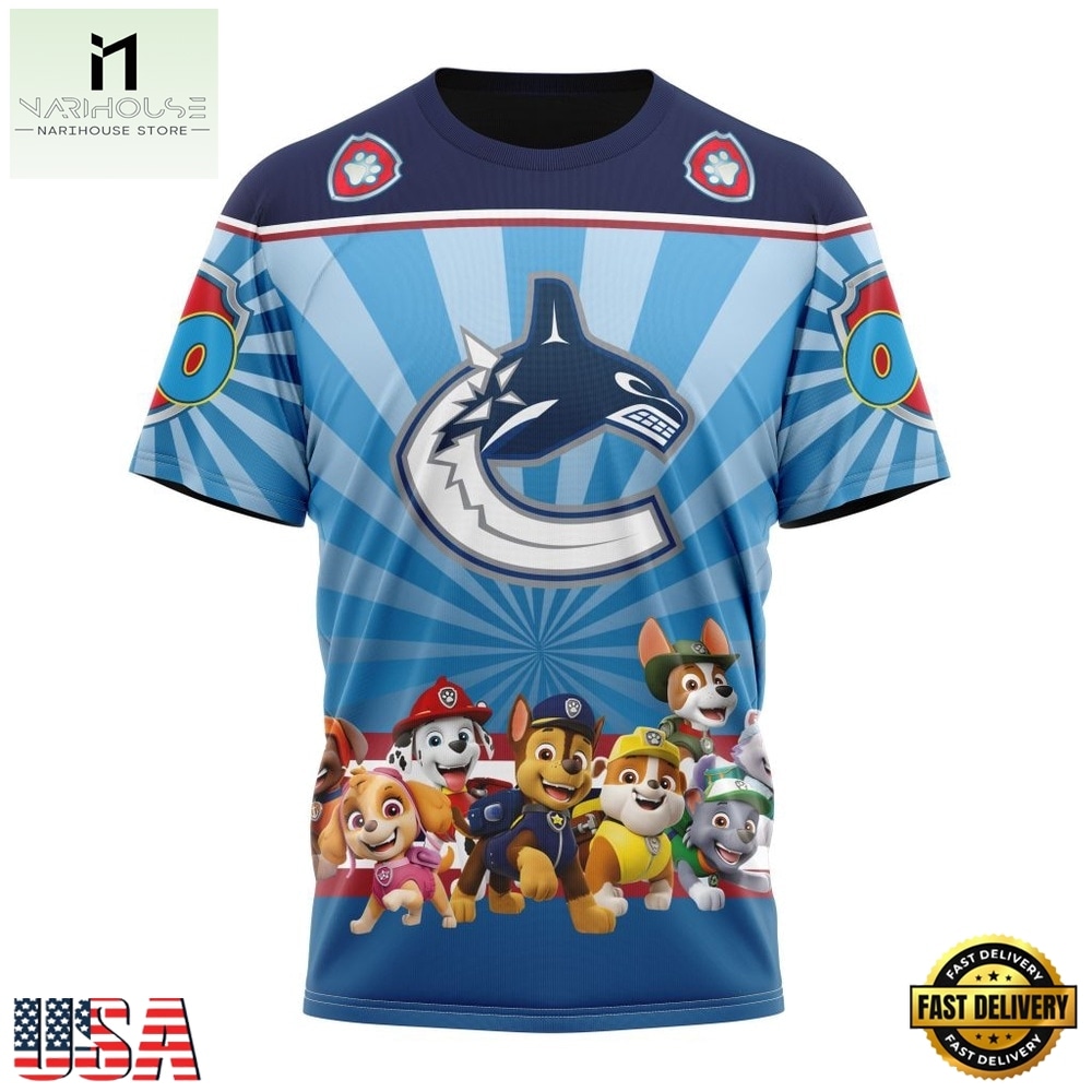 NHL Vancouver Canucks Special Paw Patrol Kits Hoodie, T Shirt , NHL 3D Game Day Tee NHL Vancouver Canucks Special Paw Patrol Kits Hoodie, T Shirt , NHL 3D Game Day Tee